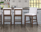 Canton 5-Piece 72″ Counter Dining Set with Upholstered Counter Chairs