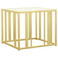 Adri 2-piece Coffee and End Table Set Matte Brass