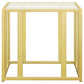 Adri 2-piece Coffee and End Table Set Matte Brass