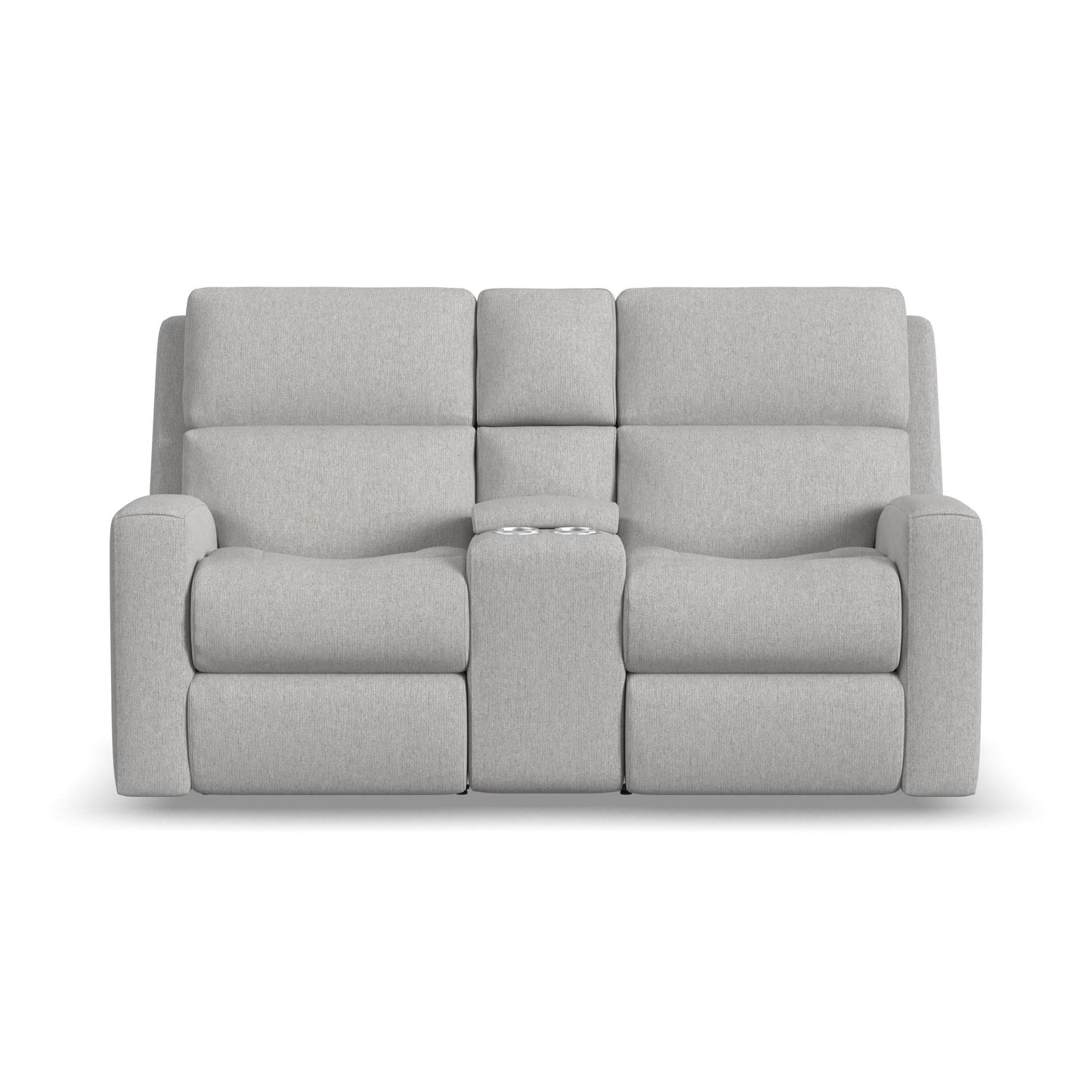 Score Power Reclining Loveseat w/ Console & Power Hdrsts