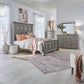 Big Valley - King Panel Bed, Dresser & Mirror, Chest