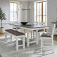 Brook Bay - Opt 6 Piece Gathering Trestle Table