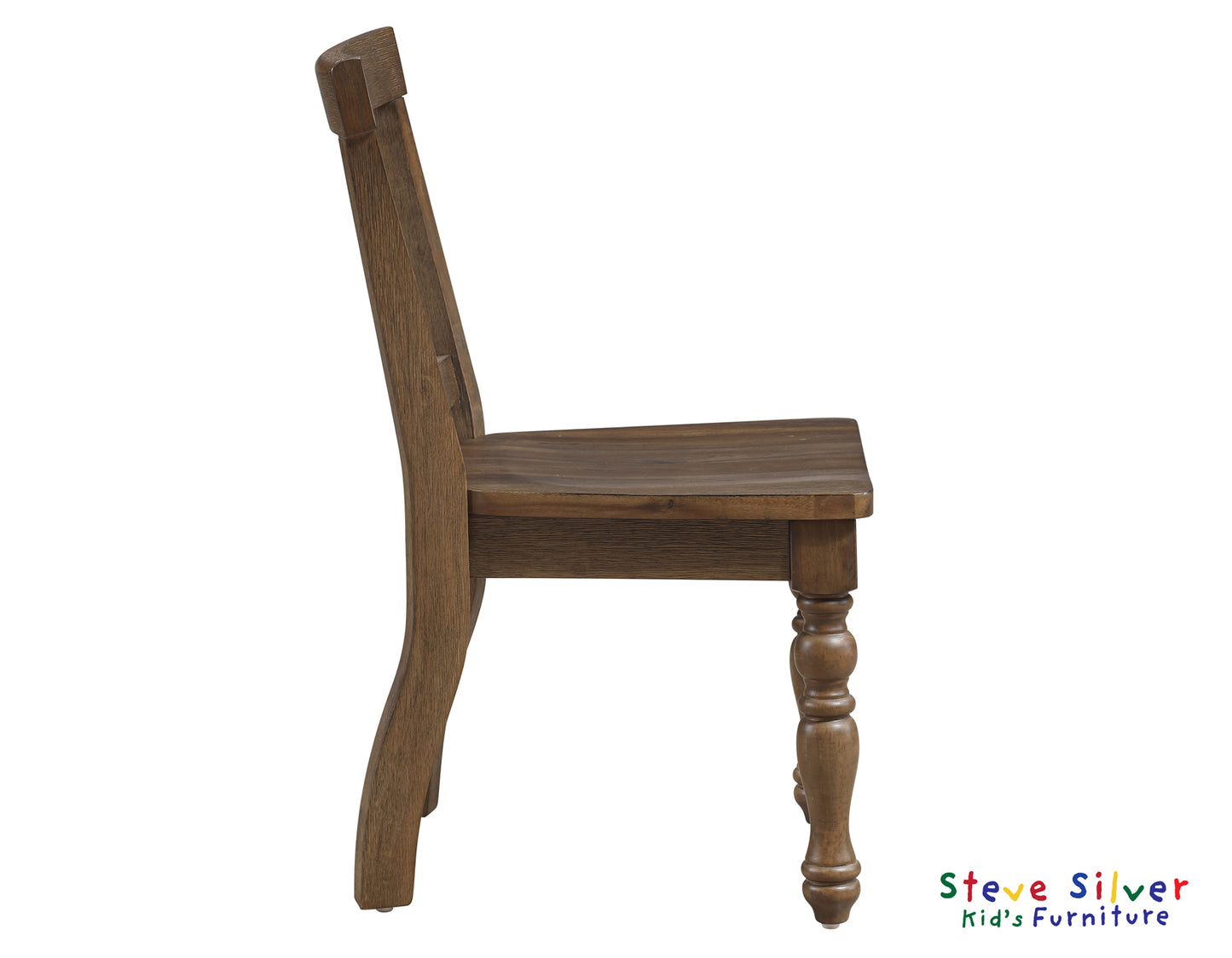 Joanna Kids Solid Wood Side Chair, Mocha