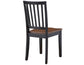 Joplin Solid Wood Farmhouse Chair, Walnut and Ebony Finish