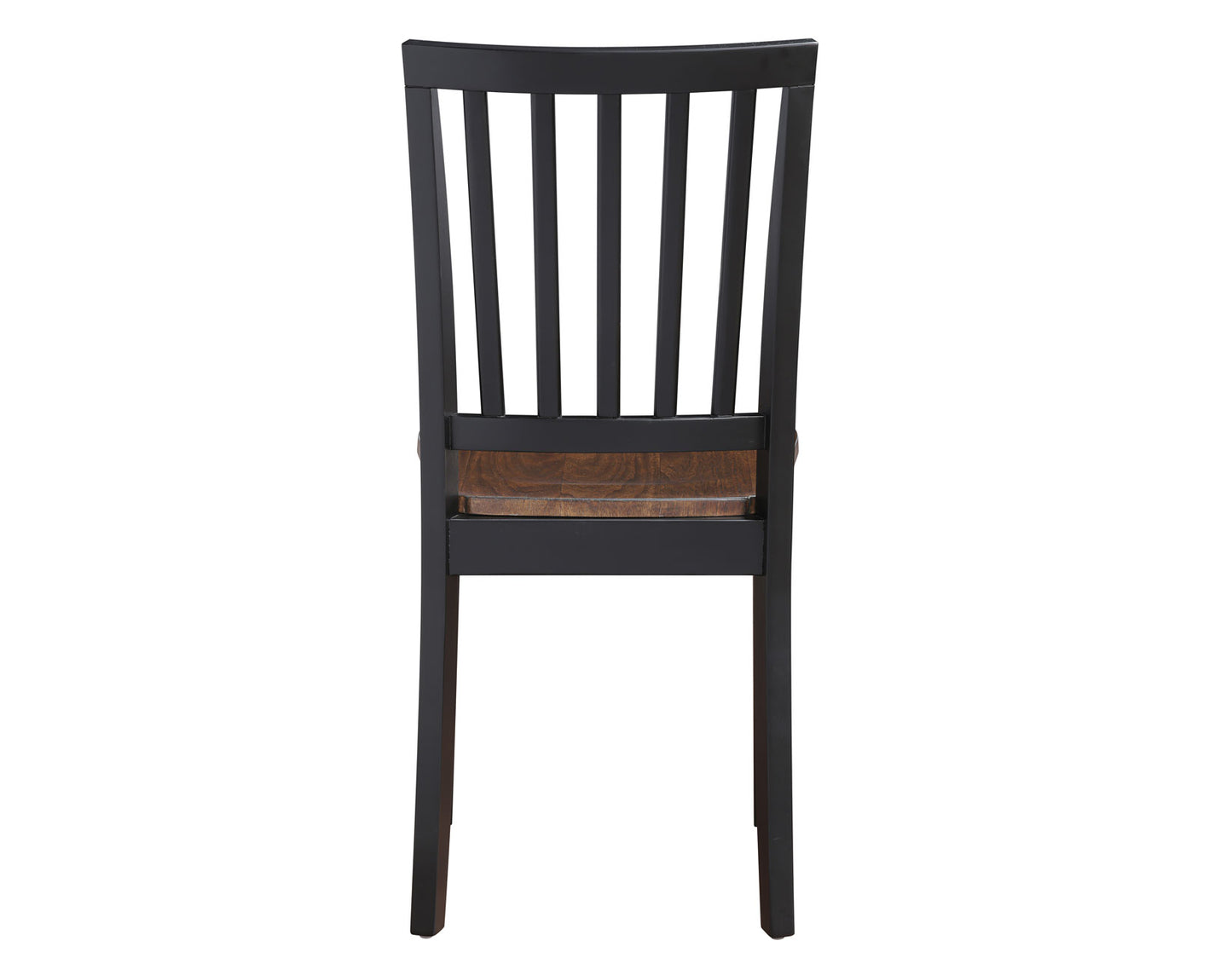 Joplin Solid Wood Farmhouse Chair, Walnut and Ebony Finish