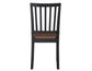 Joplin Solid Wood Farmhouse Chair, Walnut and Ebony Finish