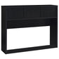 Westpark 3-piece Queen Bedroom Set Bookcase Headboard Black