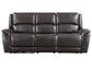 Alexandria 3-Piece Leather Reclining Set – Sofa, Loveseat, Recliner, Chocolate