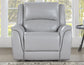 Alexandria 3-Piece Leather Reclining Set – Sofa, Loveseat, Recliner, Stone