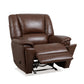 Plush Leather Gliding Recliner