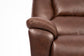 Plush Leather Gliding Recliner