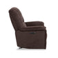 Plush Fabric Power Gliding Recliner with Power Headrest & Lumbar