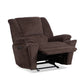 Plush Fabric Power Gliding Recliner with Power Headrest & Lumbar
