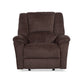 Plush Fabric Power Gliding Recliner with Power Headrest & Lumbar
