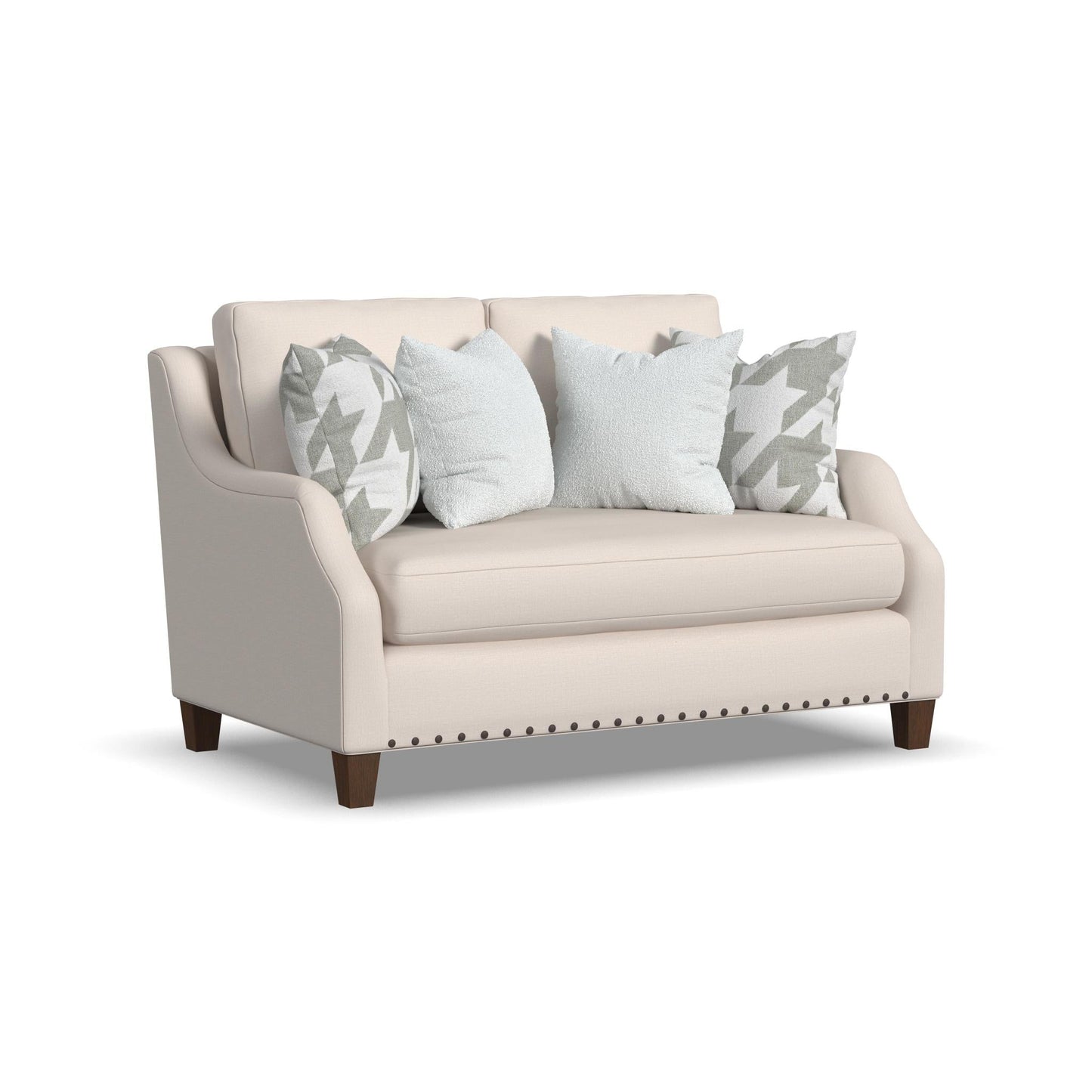 Gianna Fabric Bench Loveseat
