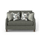 Gianna Fabric Bench Loveseat