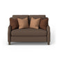 Gianna Fabric Bench Loveseat