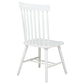 Andrews Windsor Spindle Back Dining Side Chair White (Set of 2)