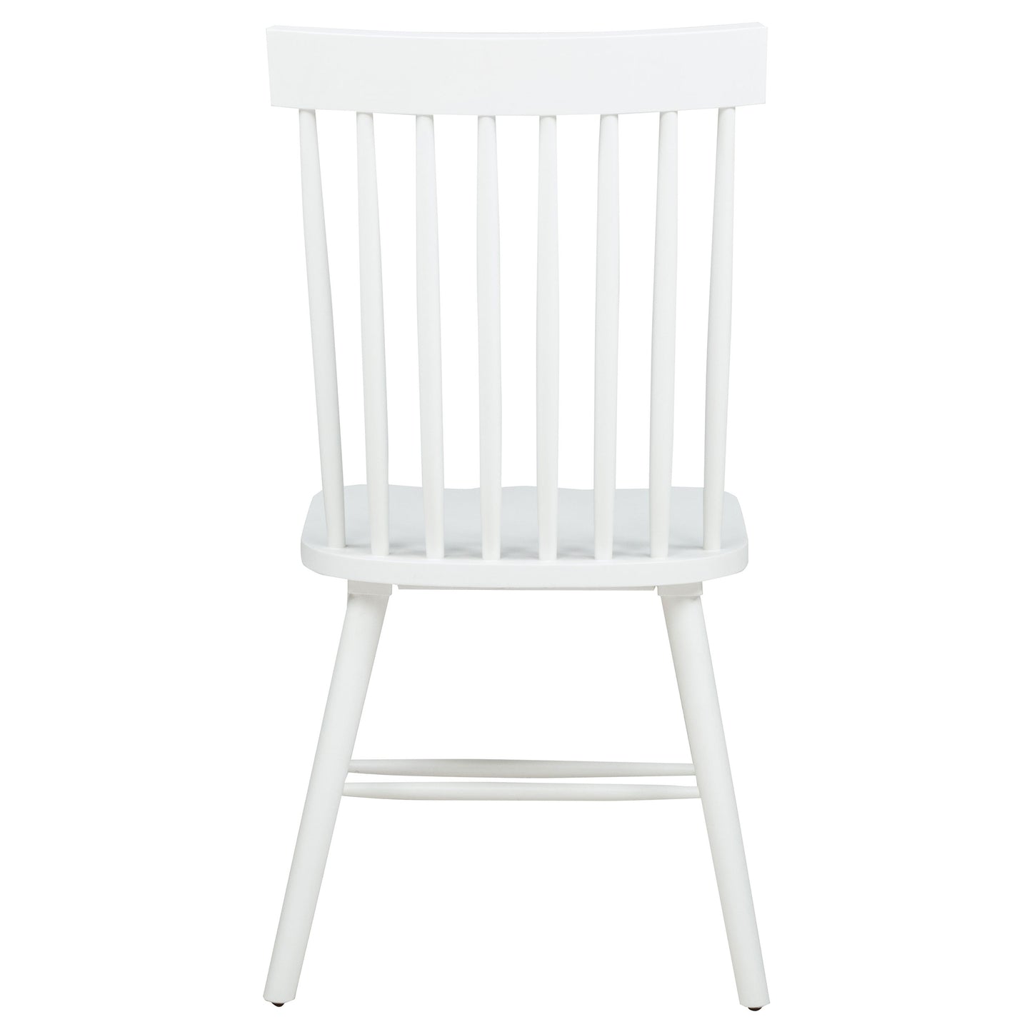 Andrews Windsor Spindle Back Dining Side Chair White (Set of 2)