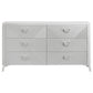 Cassia 6-drawer Bedroom Dresser Cabinet White High Gloss