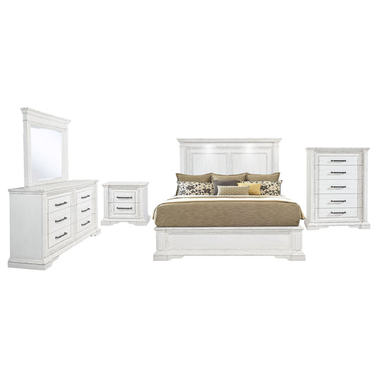 McKinney 5-piece California King Bedroom Set Vintage White