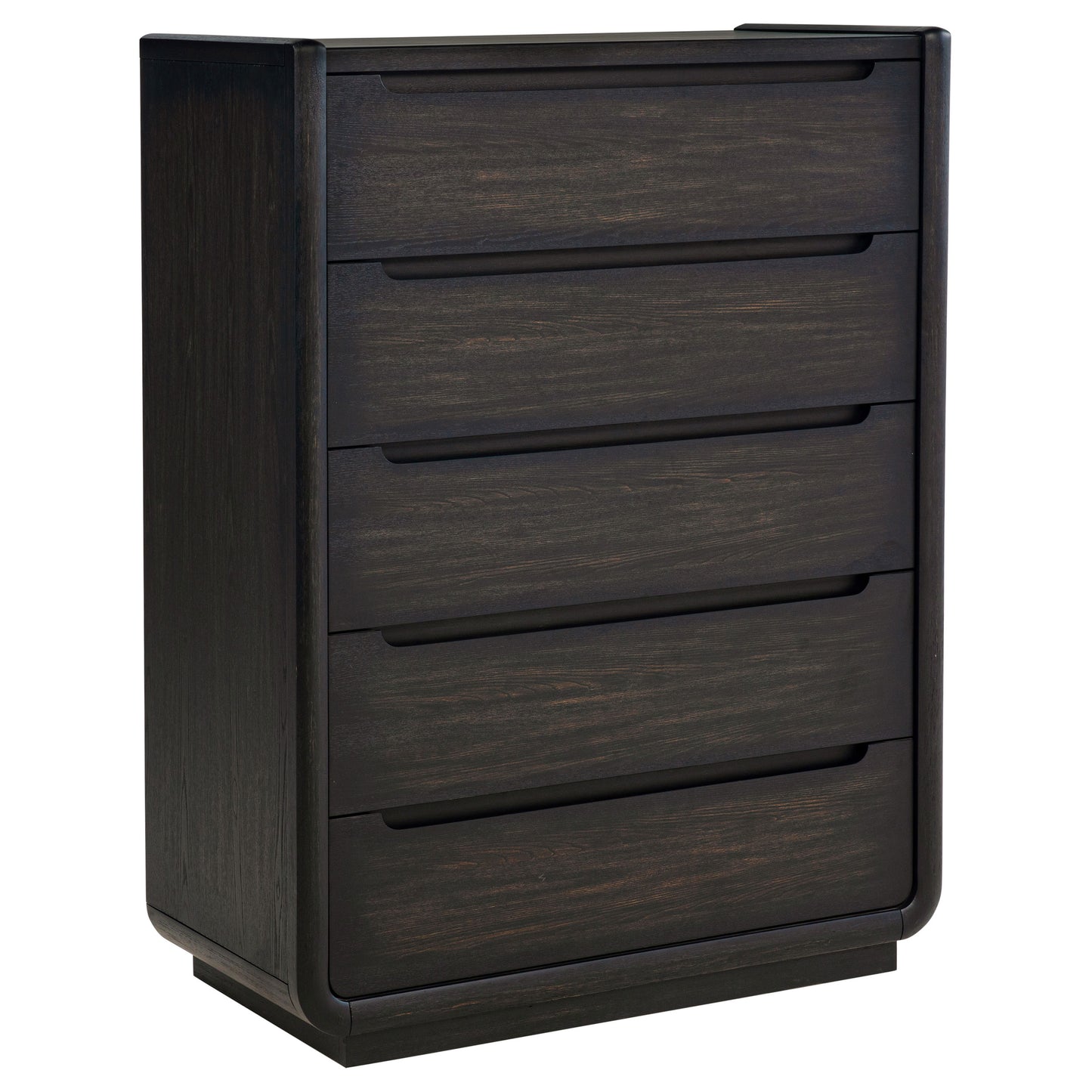 Leandro 5-drawer Bedroom Chest of Drawers Burnished Black