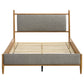 Mason 46-inch Queen Panel Platform Bed Grey and Light Brown
