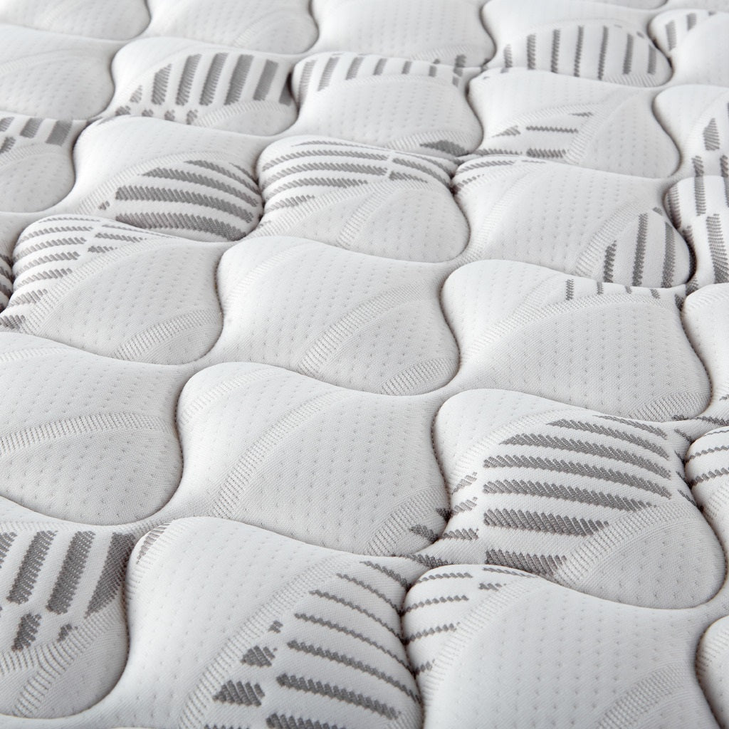 Hayes California King Firm Tight Top Hybrid Mattress White