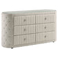 Sonya 6-drawer Upholstered Bedroom Dresser Ivory