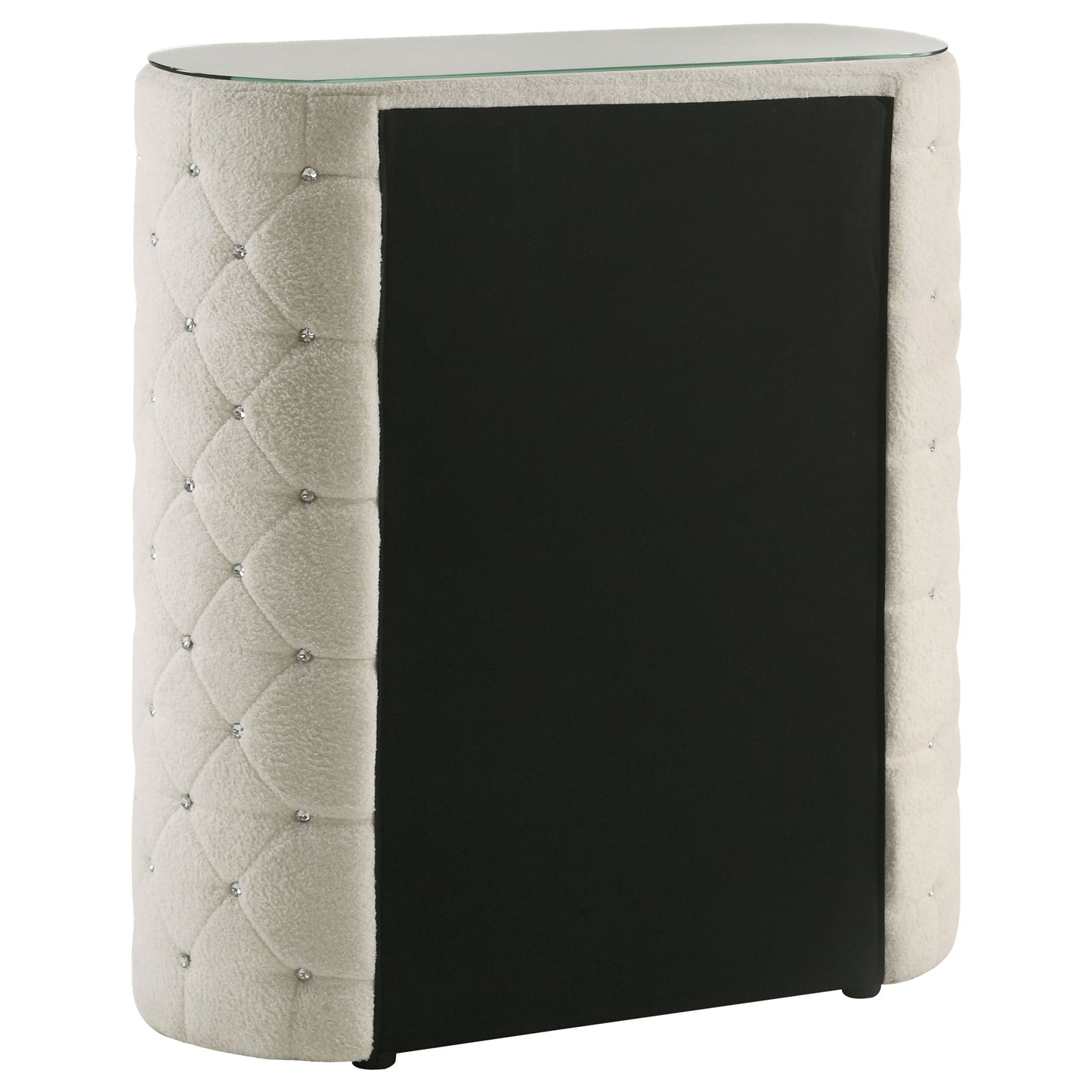 Sonya 5-drawer Upholstered Bedroom Chest of Drawers Ivory