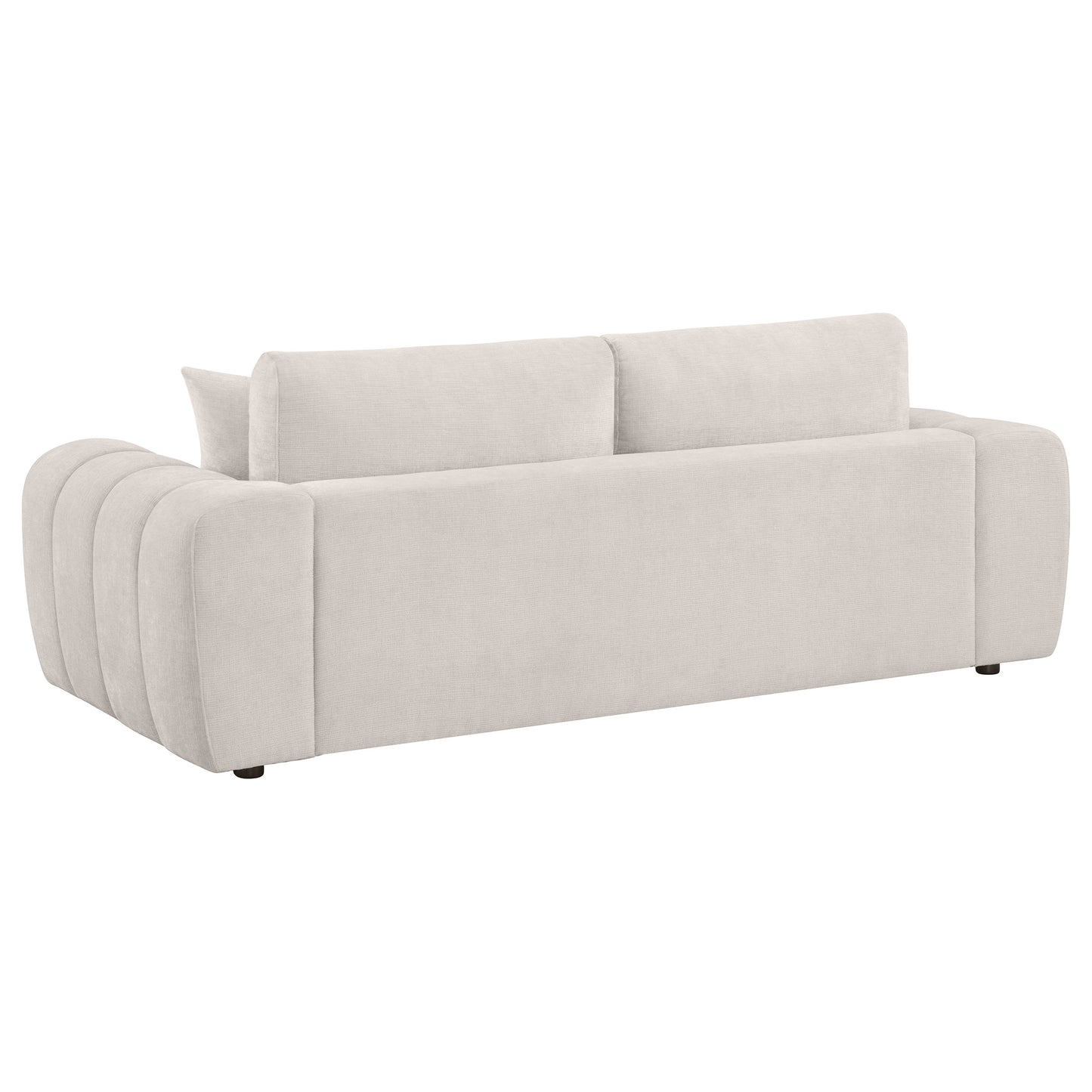 Burnett Chenille Upholstered Wide Arm Sofa Ivory