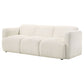 Dorset Fabric Upholstered Round Track Arm Sofa White