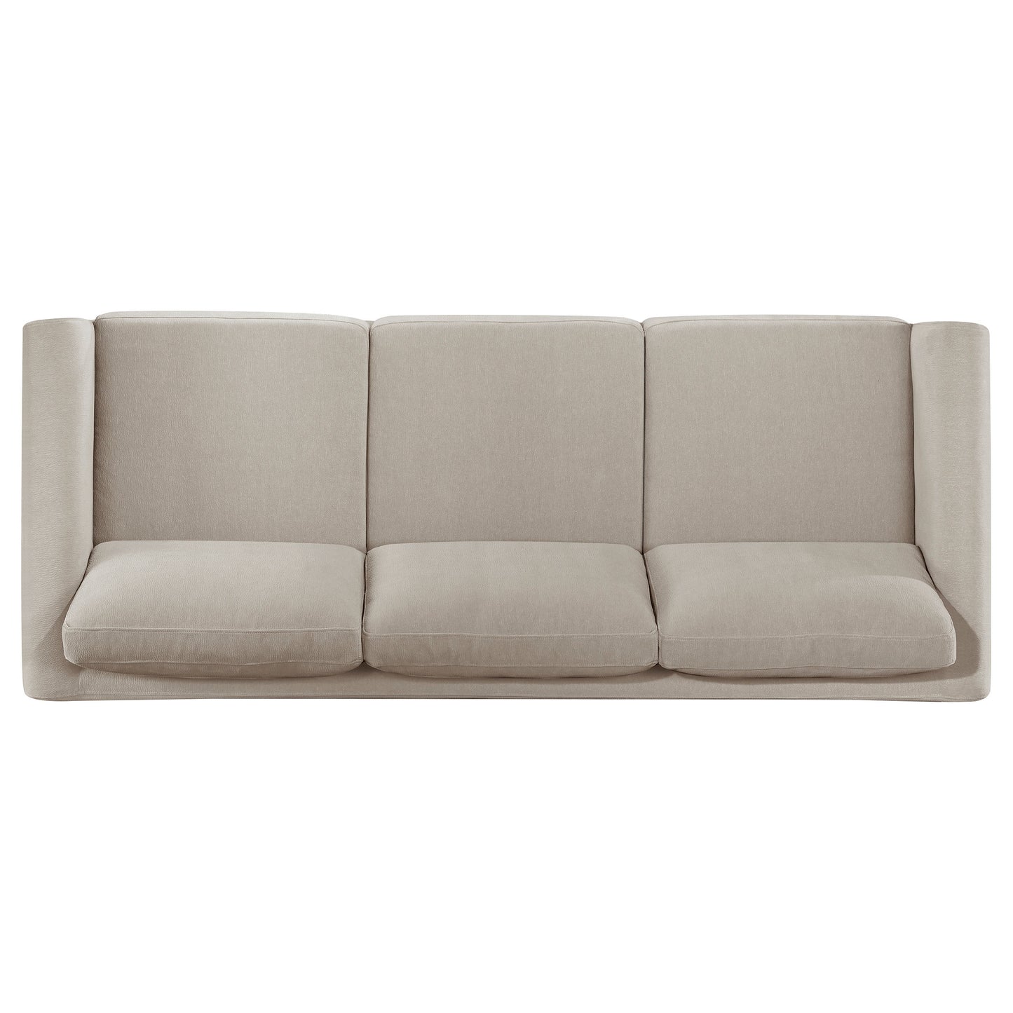 Islington 3-piece Upholstered Panel Arm Sofa Set Taupe