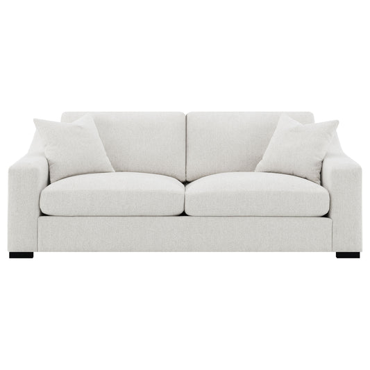 Ashlyn Fabric Upholstered Track Arm Sofa Sand