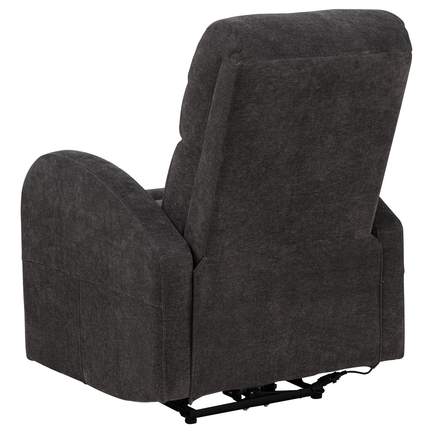 Grant Fabric Upholstered Power Recliner Chair Charcoal Grey