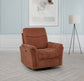 Adler Upholstered Power Swivel Glider Recliner Rust