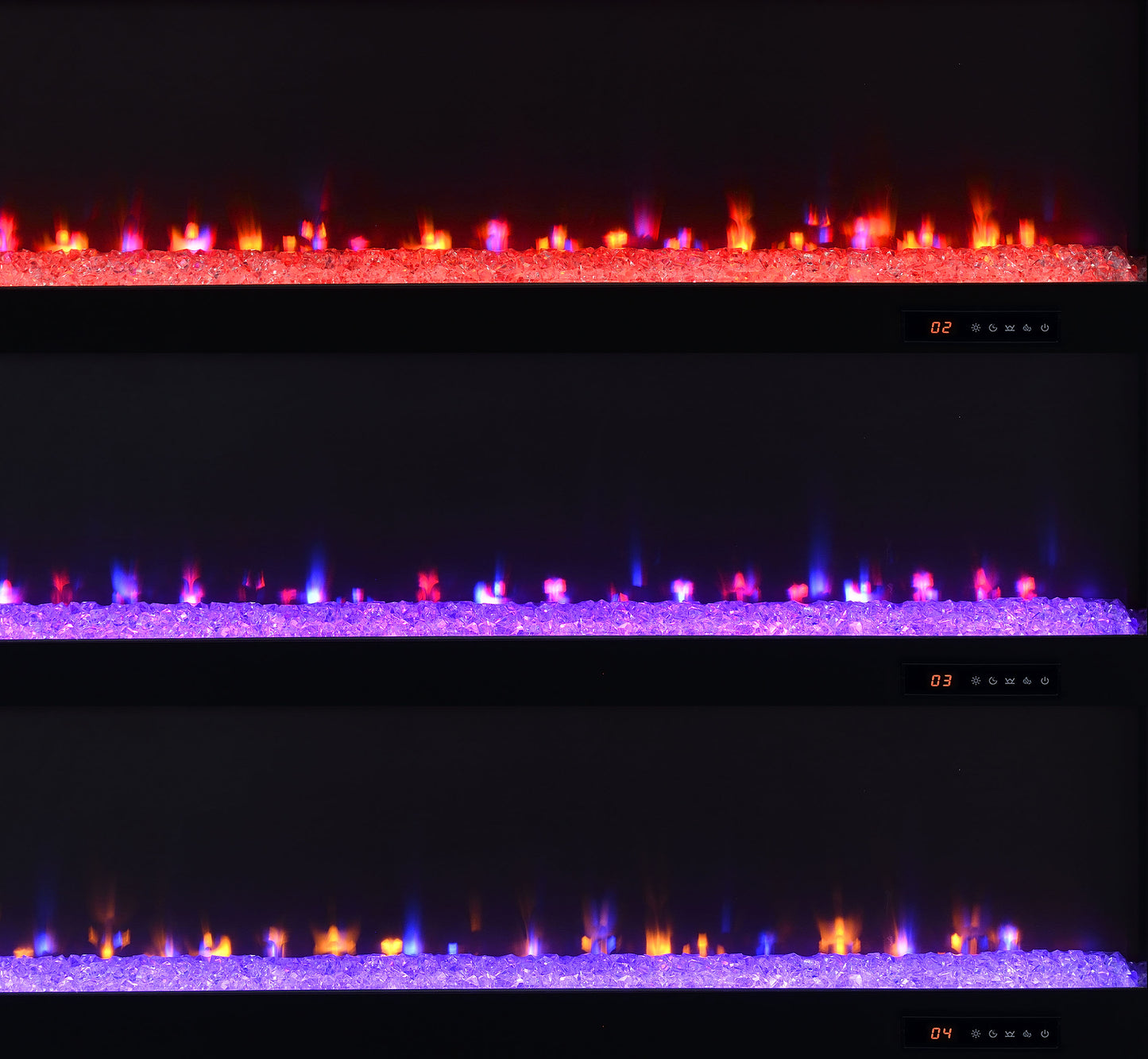 Eddy 79-inch 2-door TV Stand Fireplace Media Console Mango