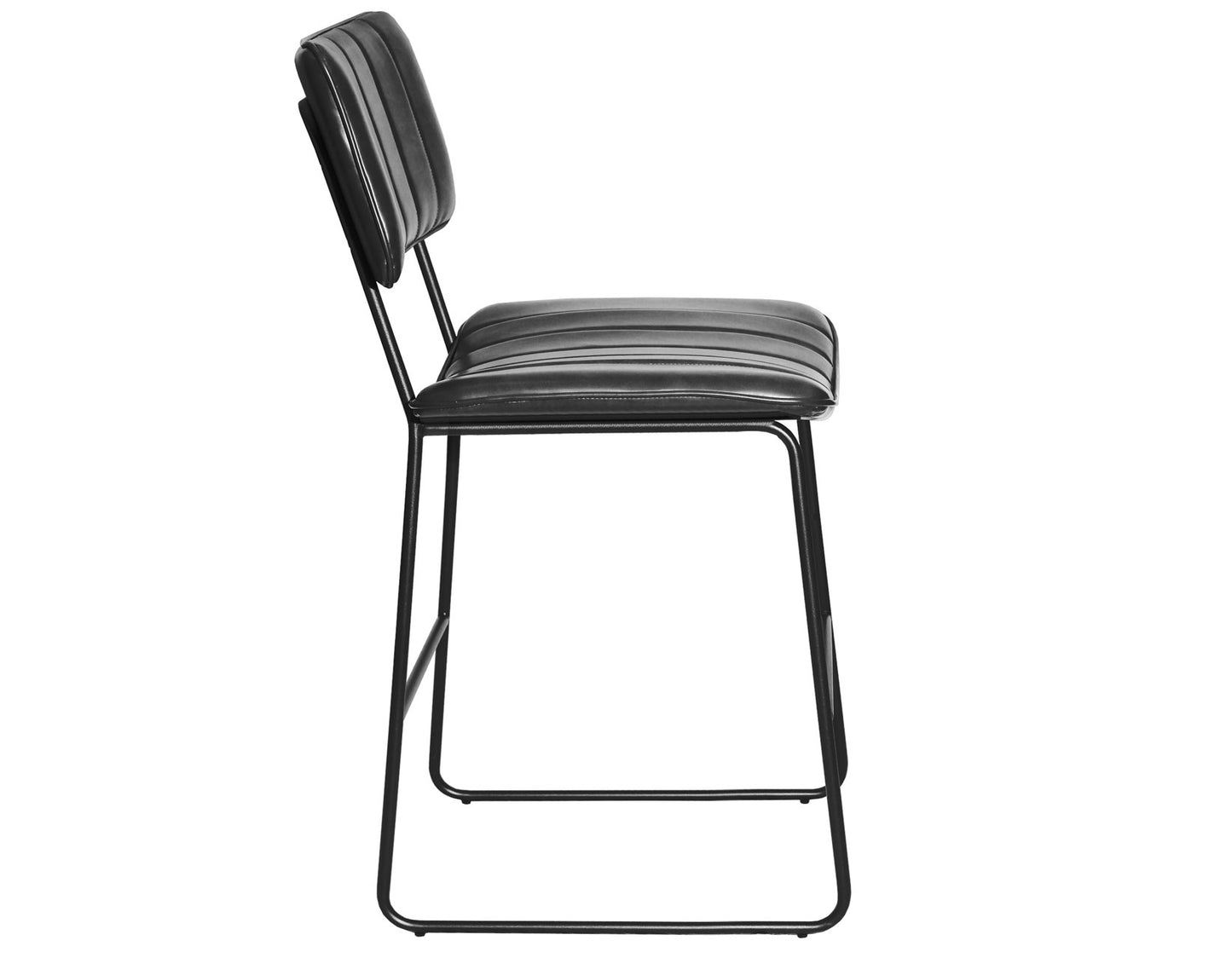 Tribeca 24″ Commercial Grade Counter Stool, Black