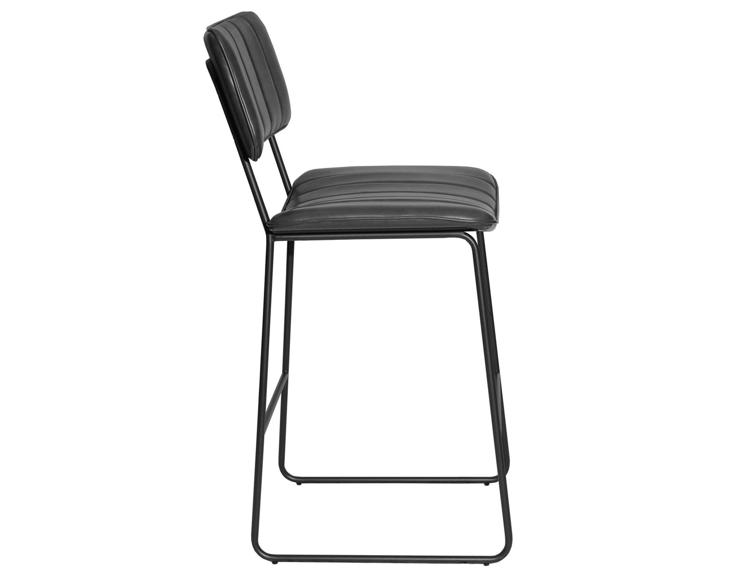 Tribeca 30″ Commercial Grade Bar Stool, Black