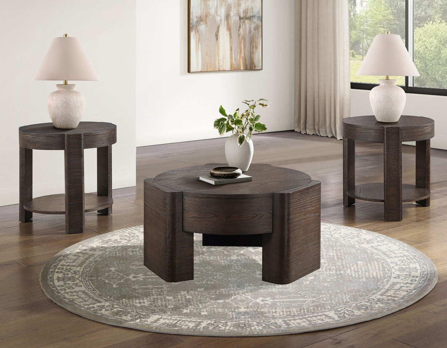 Salina Round End Table