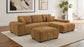 Octavia Upholstered Sectional Chaise Sofa Amber