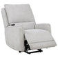 Sylmar Chenille Upholstered Dual Power Lift Recliner Dove Grey