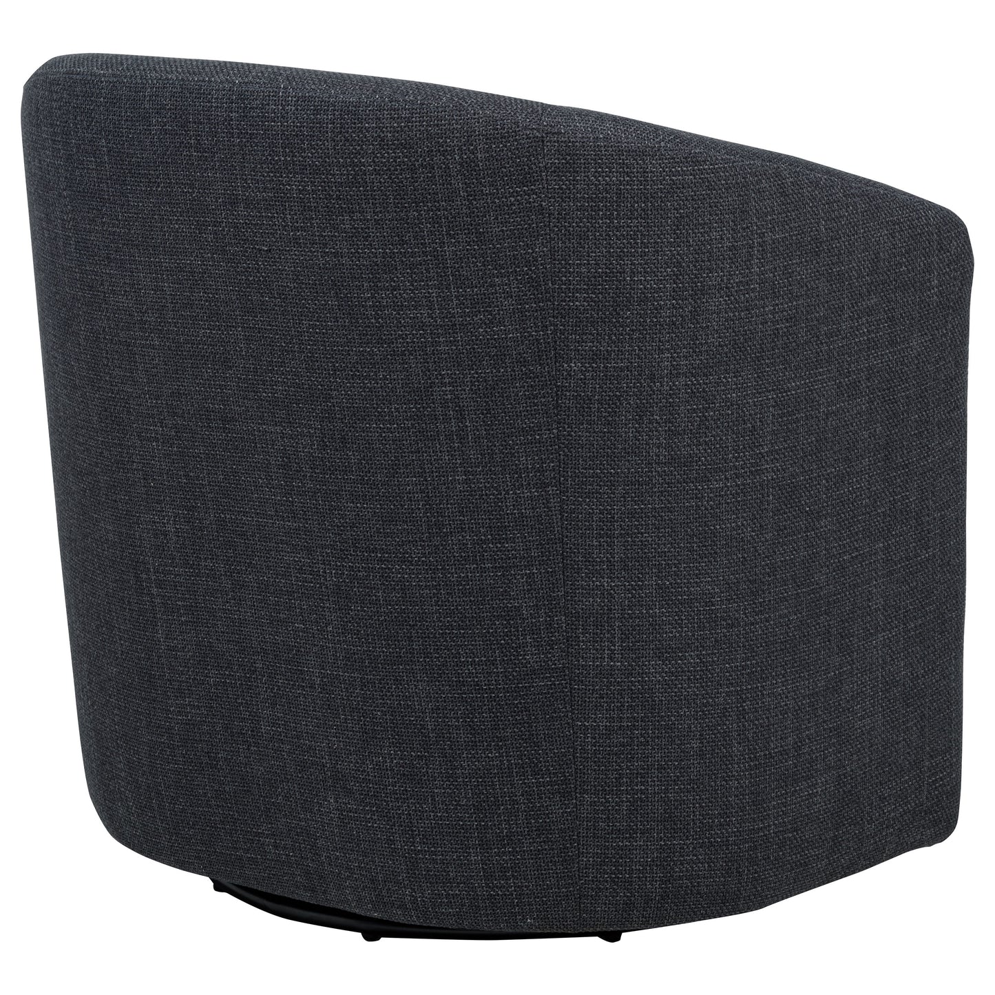 Mossbrook Fabric Upholstered Swivel Accent Chair Anthracite
