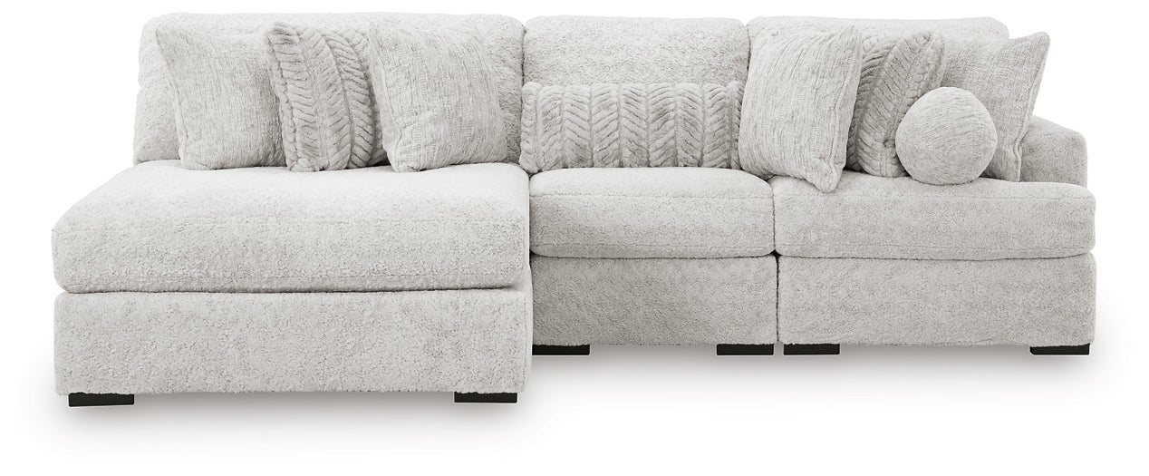 Cuddle Plush 3-Piece Sectional with Chaise