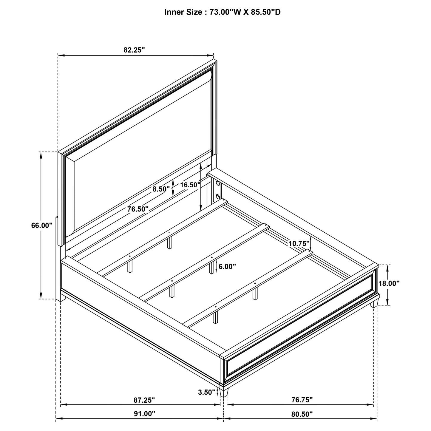 Pembroke 5-piece California King Bedroom Set Washed Oak