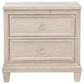 Pembroke 2-drawer Nightstand Bedside Table Washed Oak