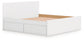 Onita King Panel Platform Bed with 2 Side Storage