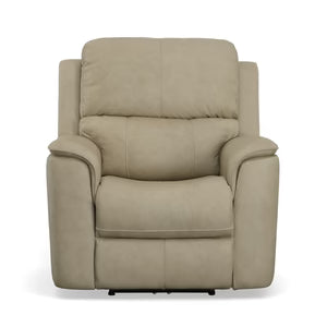 Henry Leather Power Recliner with Power Headrest & Lumbar