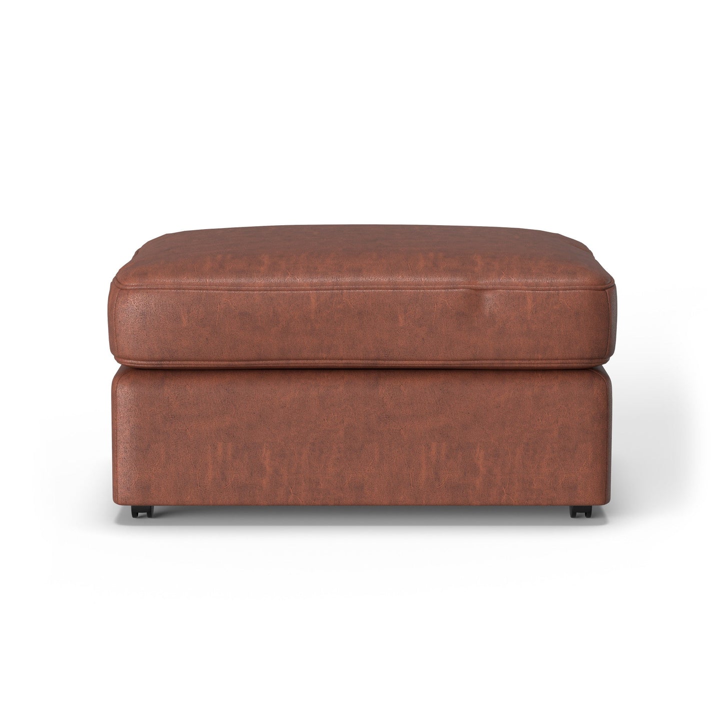 Vail Leather Ottoman