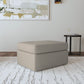 Sky Fabric Ottoman